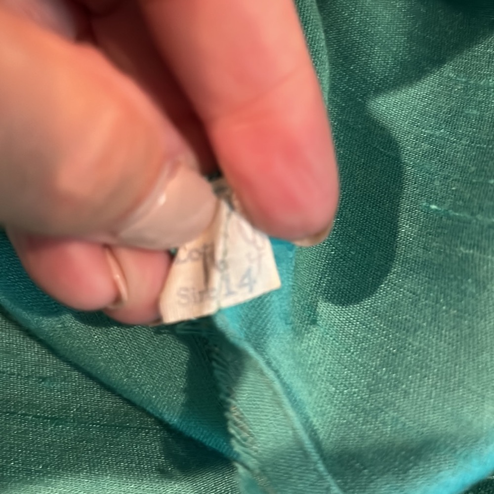 Gus Mayer teal vintage dress size 14 - Picture 12 of 13